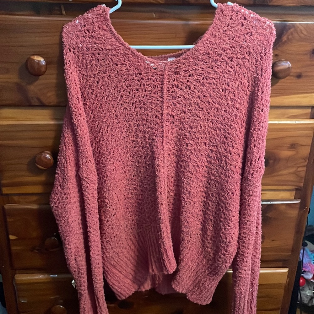 Time and Tru off the shoulder sweater